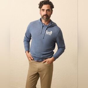 Faherty Blue Surf Club Hoodie